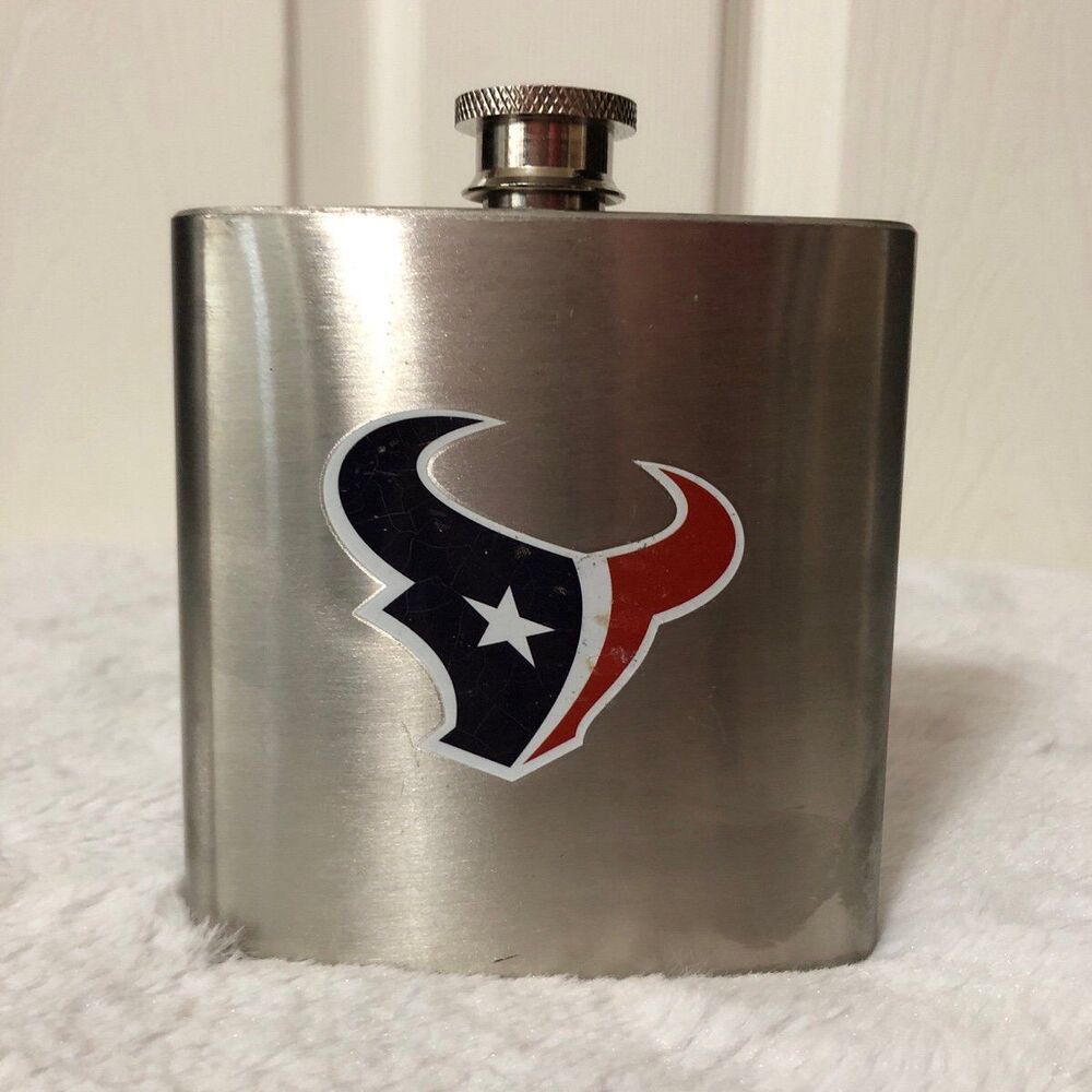 Flask Houston Texans Football 6-ounce Stainless Steel